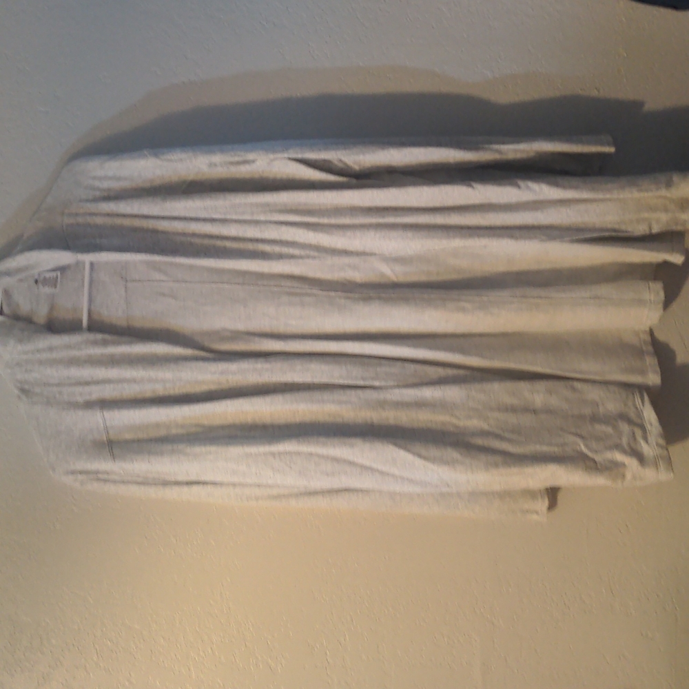 Active life soft long sleeve cardigan with thumb holes size xl heather grey